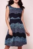  Tricolor Lace Dress