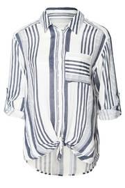  Striped Tie Up Shirt