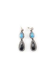  Black/blue Drop Earrings