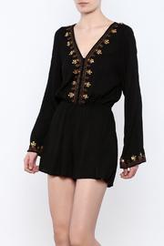  Black Detailed Romper
