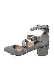 Grey Suede Maryjane Heel