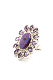  Turquoise Amethyst Ring