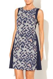  Navy Zig Zag Dress