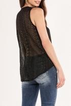  Black Lace-back Swing-tank