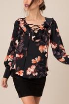  Silky Floral Top