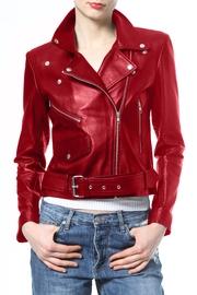  Crop Leather Moto