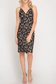  Lace Fitted Midi-dress