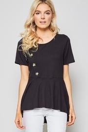  Button Detail Tee