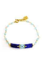  Aquamarine Woven Bracelet