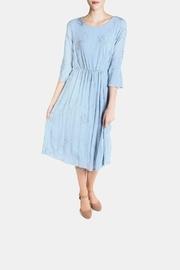  Dreamy Blue Embroidered Dress