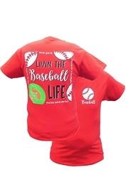  Southern Livin-the-baseball-life Tee