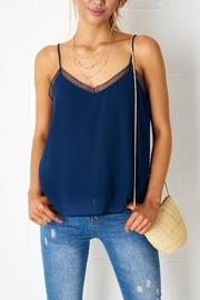 Navy Lace Cami