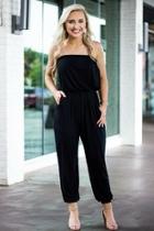  Black Piko Jumpsuit