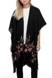  Floral Embroidery Ruana