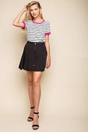  Button Down Mini-skirt