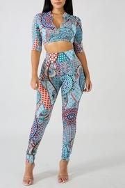  Holographic Legging Set
