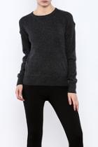  Charcoal Cashmere Sweater