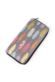  Multicolor Feather Wallet