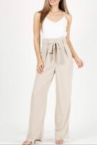  Contrast Paperbag Jumpsuit