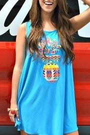  Pineapple Appliqué Dress