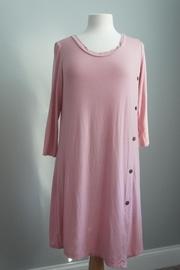  Button-detail Tunic Dress