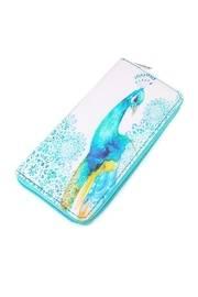  Peacock Print Wallet