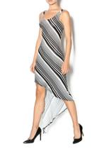  Asymmetrical Stripe Dress