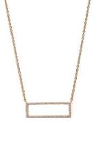  Rectangle Pave Necklace