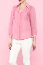  Pink Flower Blouse