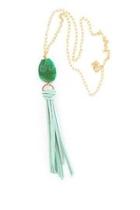  Green Tassel Necklace