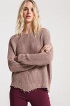  Valle-distressed Sweater Mauve