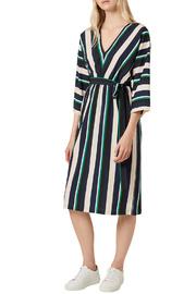  Multi Stripe Belted Dress
