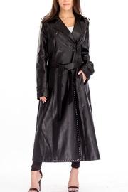 Faux Leather Duster