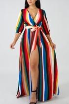  Rainbow Maxi Dress