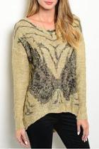  Butterfly Studs Sweater
