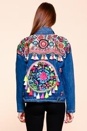  Floral-tassel Embroidered Jacket