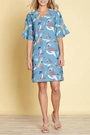  Abstract Strokes Dress