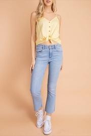  Lemon Button-front Top