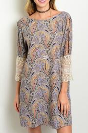  Blue Paisley Dress