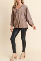  Surplice Hooded Pullover