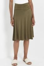  Olive Jersey Skirt