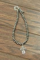  Concho-cross Navajo-pearl Necklace