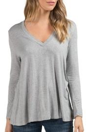 Deep V-neck Tunic