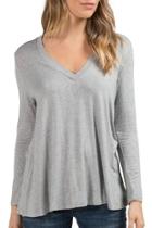  Deep V-neck Tunic