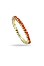  Orange Cz Ring