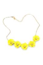  Yellow Floral Necklace