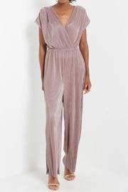  Ribbed Purple Jumpsuit