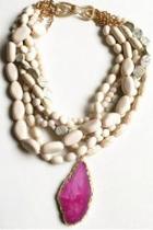  Agate Statement Necklace