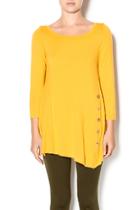  Mustard Button Front Tunic