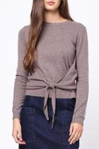  Front Knot Detail Sweater